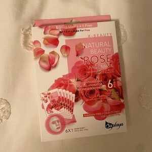 Rose Sheet Face Masks